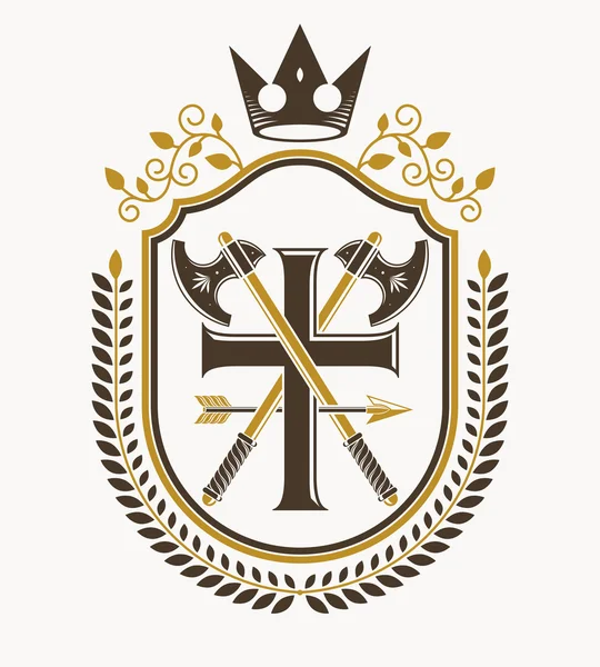 Escudo de armas heráldico — Archivo Imágenes Vectoriales