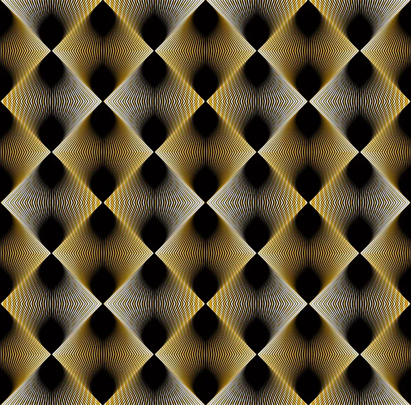 Rayé lumineux motif de superposition sans fin — Image vectorielle