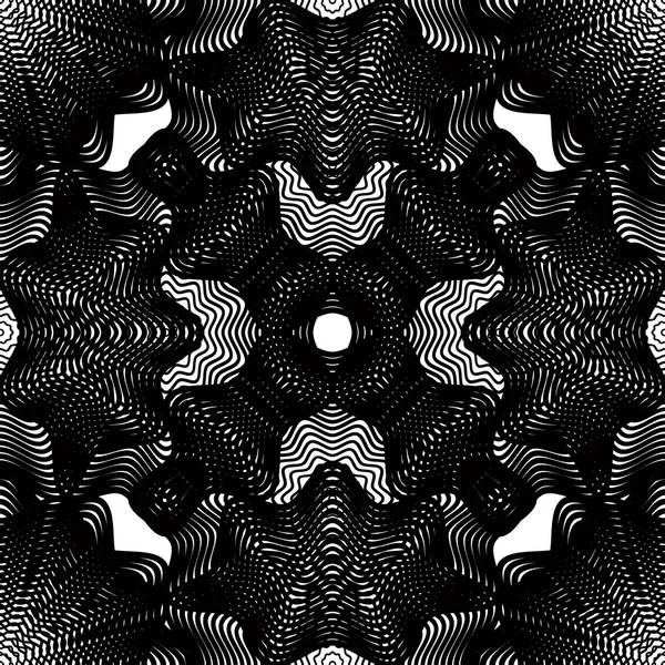 Orné fond abstrait monochrome — Image vectorielle