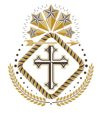 Hanedan tasarım, vintage amblemi.