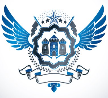 Lüks hanedan amblemi şablonu 
