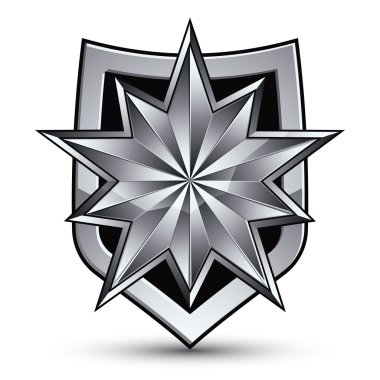 Gümüş Yıldız ile sofistike blazon 