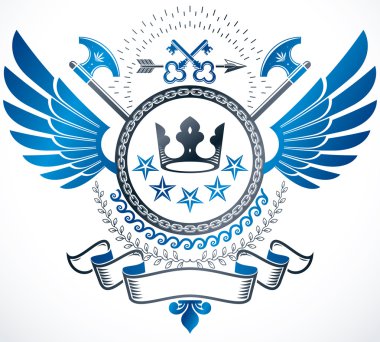 Vintage amblemi, Hanedan tasarım.