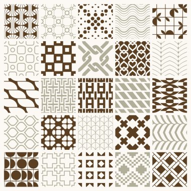 Graphic ornamental tiles collection  clipart