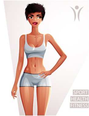 Seksi coquette tabaklanmış kadın 