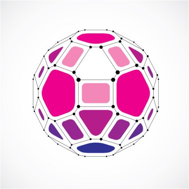 3D Dijital tel kafes küresel nesne