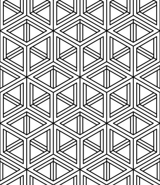 Soyut geometrik seamless modeli dokumak 