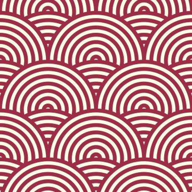 Kırmızı sonsuz desen 