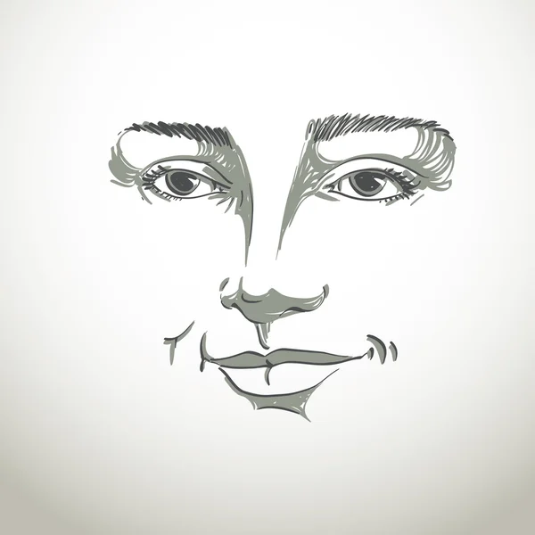 Femme flirtante à peau blanche — Image vectorielle
