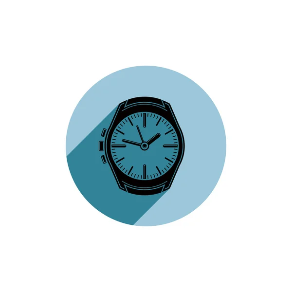 Stijlvol horloge pictogram — Stockvector