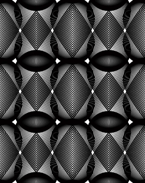 Orné fond abstrait monochrome — Image vectorielle