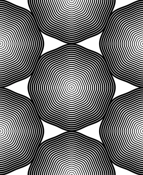 Fondo abstracto monocromo adornado — Vector de stock