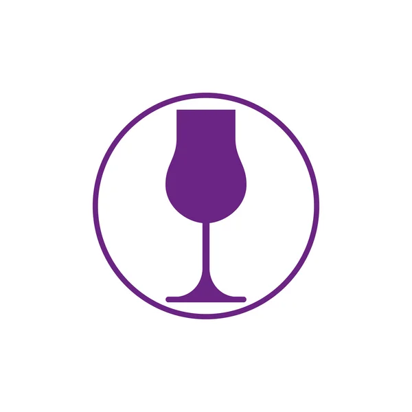 Tema da vinícola, cálice de vinho clássico — Vetor de Stock