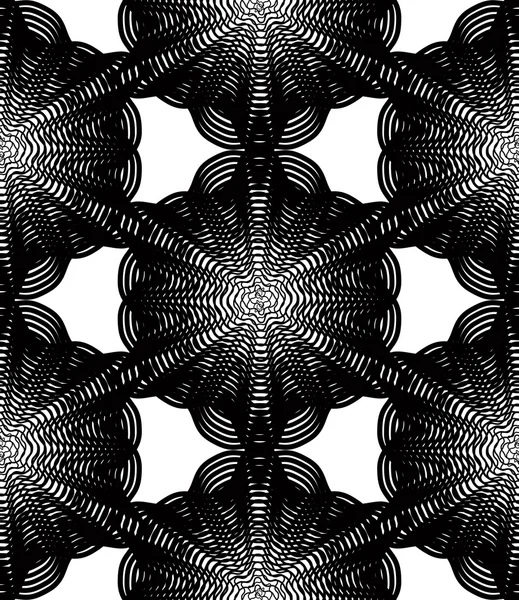 Geometrisches Stripy Overlay nahtloses Muster — Stockvektor