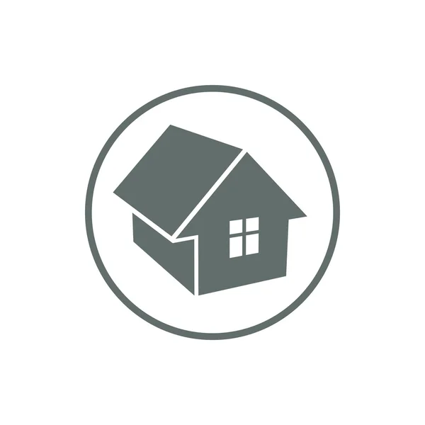 Home symbool, landgoed Agentschap embleem — Stockvector