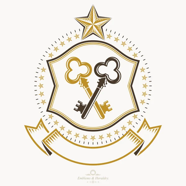Vintage heraldic Coat of Arms — Stock Vector