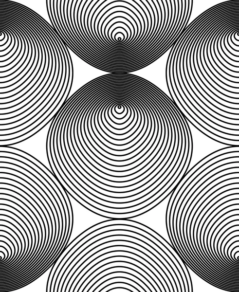 Stripy 흑백 무한 패턴 — 스톡 벡터