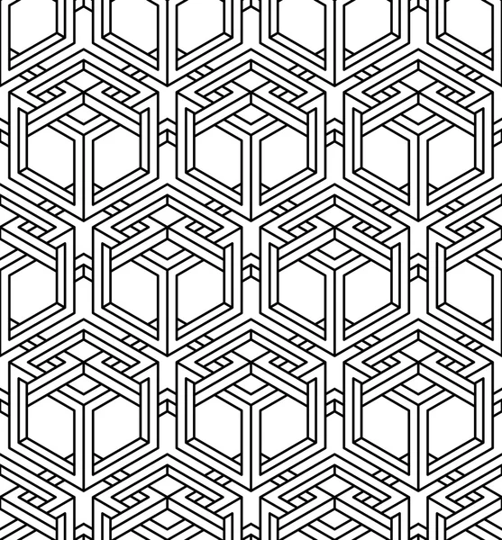 Graphic seamless abstract pattern — Stock Vector