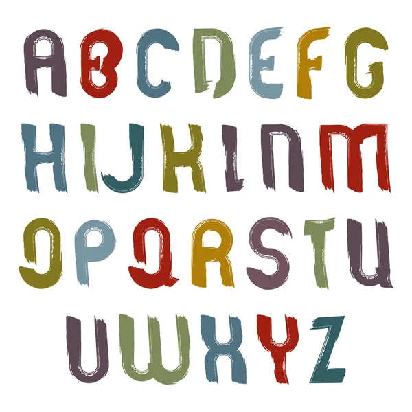 Nastavená velká písmena abecedy — Stockový vektor