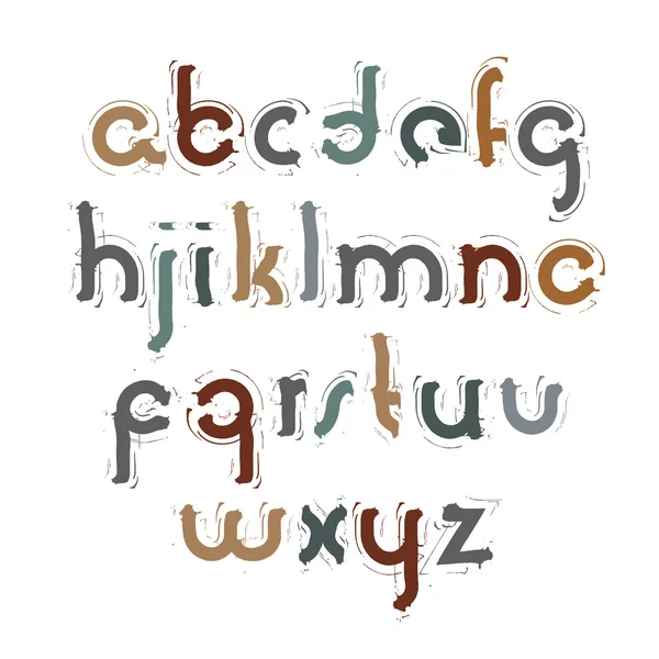 Conjunto de letras de alfabeto acrílico — Archivo Imágenes Vectoriales