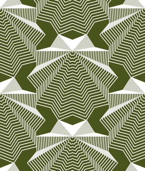 Geometric colorful stripy seamless pattern — Stock Vector
