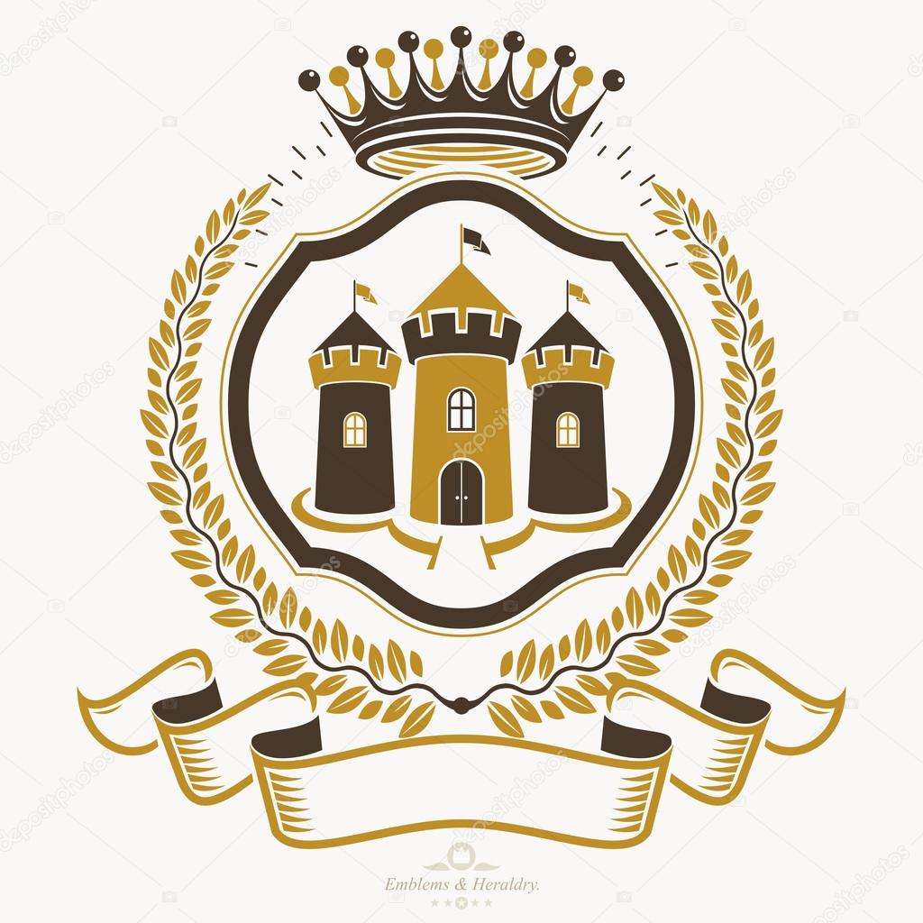 Old style heraldry, heraldic emblem 