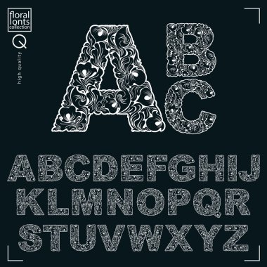 Ekoloji tarzı çiçekli yazı tipi 