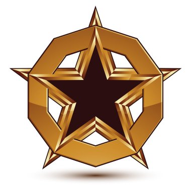 Altın geometrik sembol markalı 