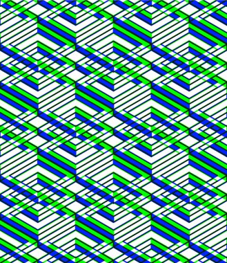 Sonsuz renkli simetrik desen 