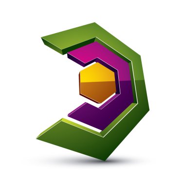 Üç boyutlu grafik arayüzü simgesi 