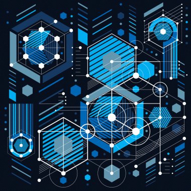 Geleceğin teknolojisi çizim, endüstriyel duvar kağıdı 