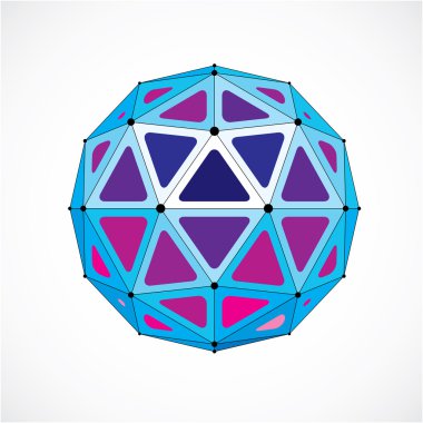 Soyut 3d yönlü şekil 