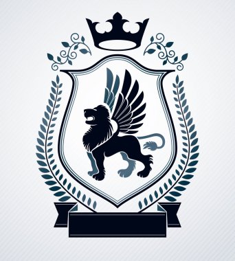 Vintage hanedan amblemi 