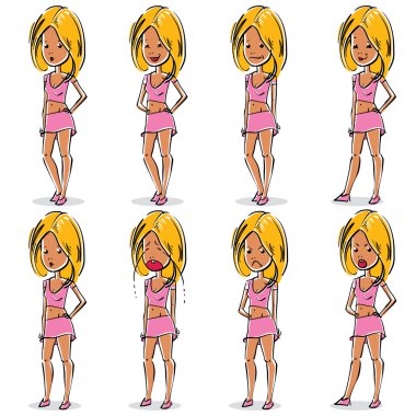 Güzel sarışın bayanlar. 