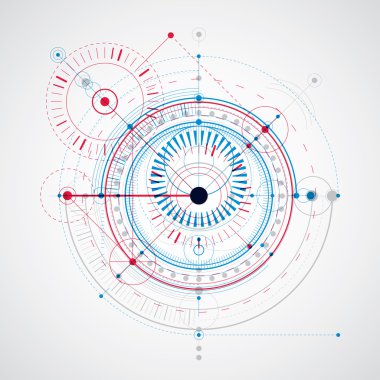 Geometrik teknoloji çizimi 