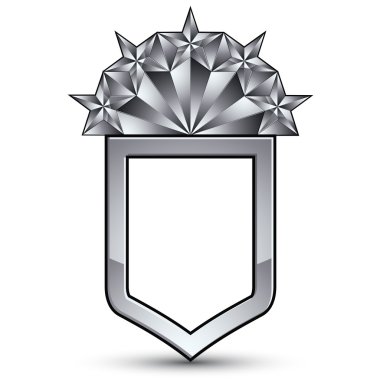 Branded symbol with five stars clipart