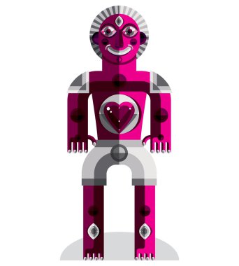 Grafik antropomorfik karakter 