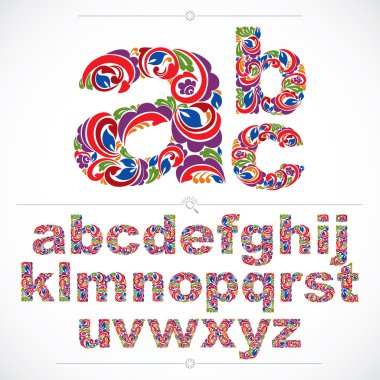 Ekoloji tarzı çiçekli yazı tipi 