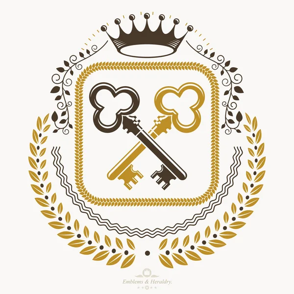 Design araldico, emblema vintage . — Vettoriale Stock