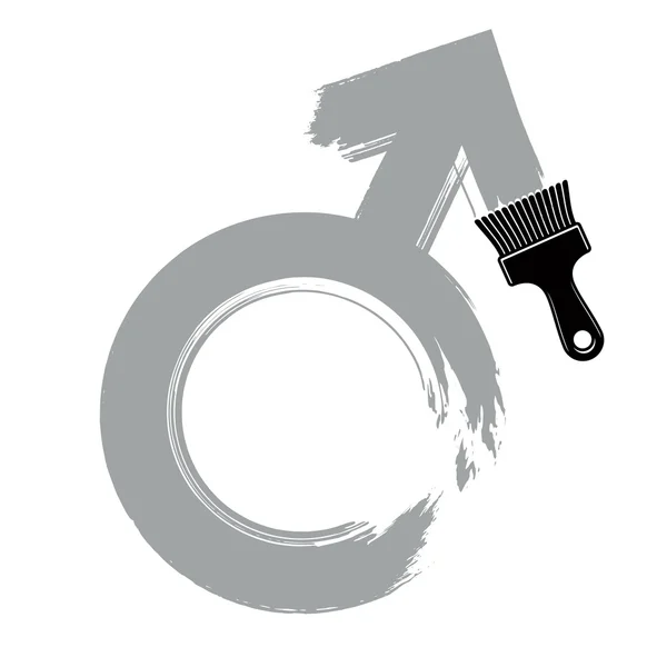 Uomo segno di genere, concetto maschile — Vettoriale Stock