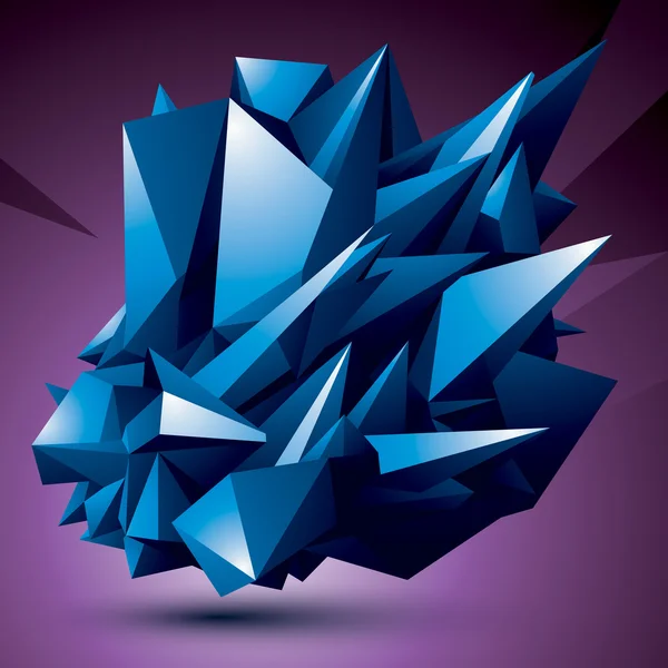 Geometrische abstracte 3d ingewikkeld object — Stockvector