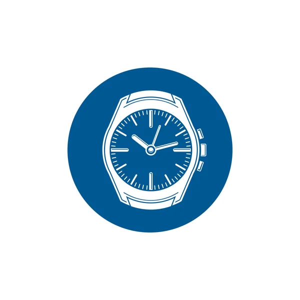 Icona grafica orologio da tasca — Vettoriale Stock