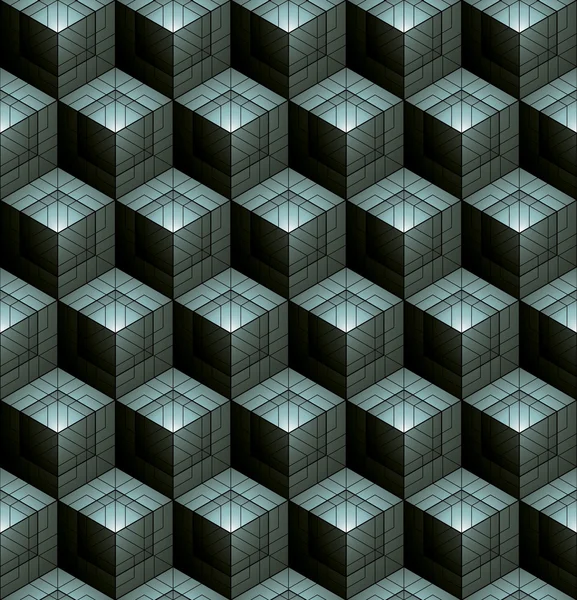 Monokrom abstrakt geometrisk seamless mönster — Stock vektor