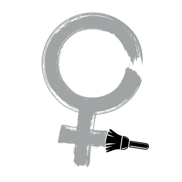 Woman gender sign — Stock Vector