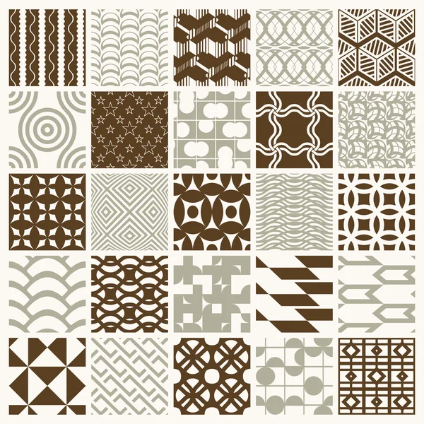 Graphic ornamental tiles collection — Stock Vector