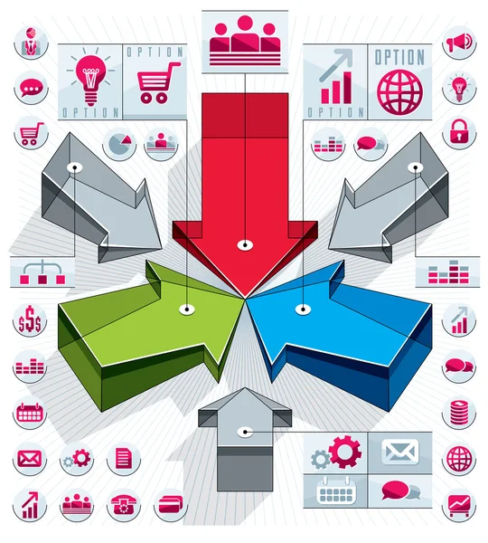 Creative infographics concept — Stock Vector