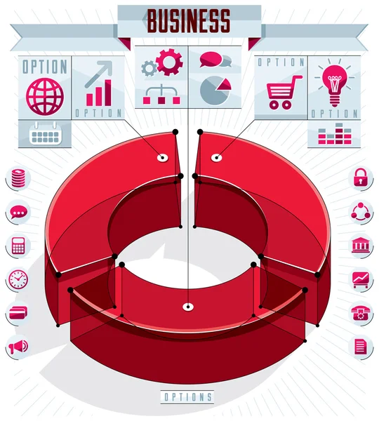 Kreativa infographics konceptuella sammansättning — Stock vektor