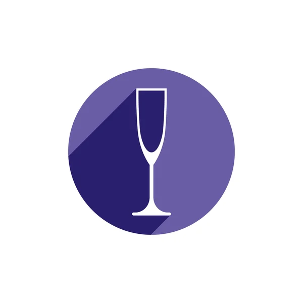 Classic champagne glas — Stockvector