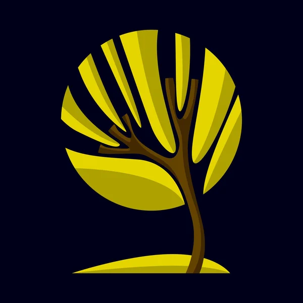 Umělecké stylizované kreativní strom — Stockový vektor