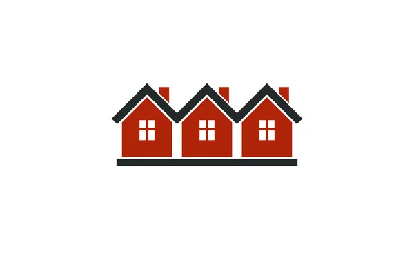Casas simples casas de campo — Vetor de Stock